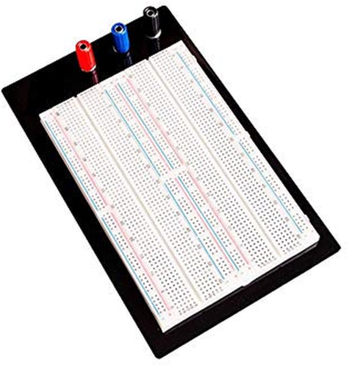 Universeel Testbord - Prototype Printplaat - Elektronica Assemblage - Soldeerloos Ontwerp - 1660 Punten - Zwart