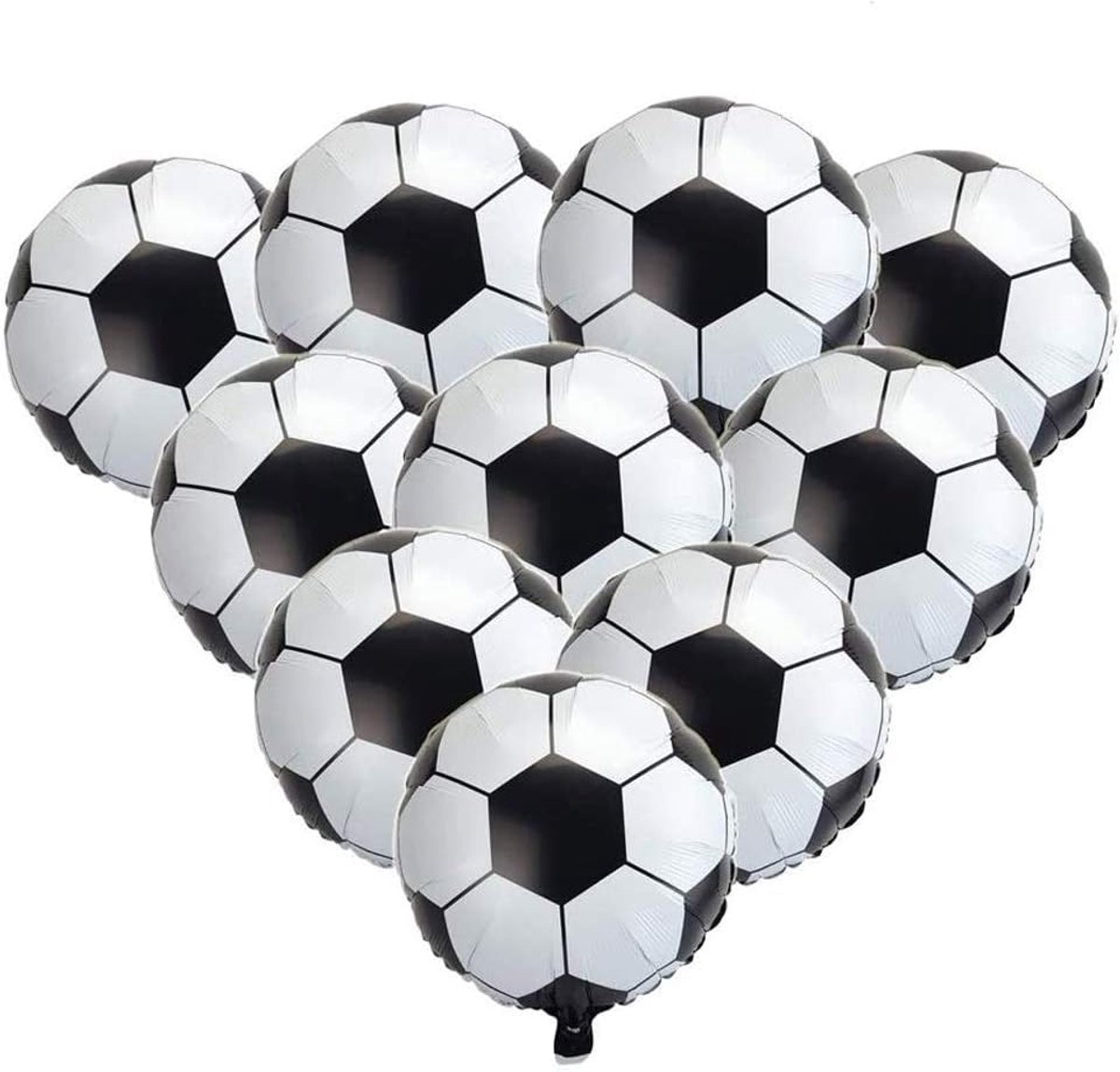 OLOEY 10 stuks voetbalballonnen – 18-inch Mylar-voetbalballonnen voor WK-feestdecoratie