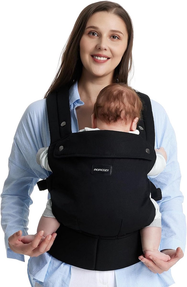 Babydrager - Draagzak - Handen Vrij - Ergonomische M-positie - 3-24 maanden - Zwart
