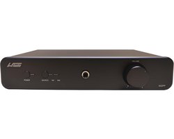 Phono Voorversterker - Platen Speler - Hoge Geluidskwaliteit - MM MC Compatibel - 21x14x4 cm - Zwart