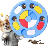 Honden Puzzel Speelgoed - Interactief Voerbak - Mentale Stimulatie - Antislip Voetjes - 25.4 x 25.4 cm - Hemelsblauw