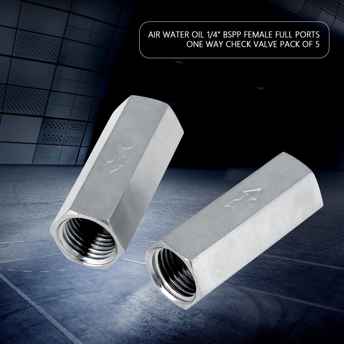 Dailygoods- Luchtterugslagklep 5 Stuks - Koper 1/4 Inch - Hoge Sterkte - Duurzaam - Geschikt voor Lucht - Accessoire voor Machines - Terugslagventiel