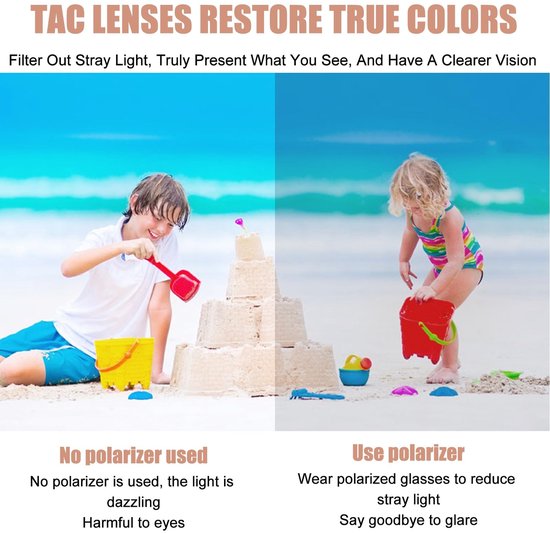 Dailygoods- Zonnebrillen voor Kinderen - Gepolariseerde Zonnebril - UV400-bescherming - Flexibel en Robuust - Verstelbare Brillenband - Lichtgewicht Frame van Dailygoods — afbeelding 4
