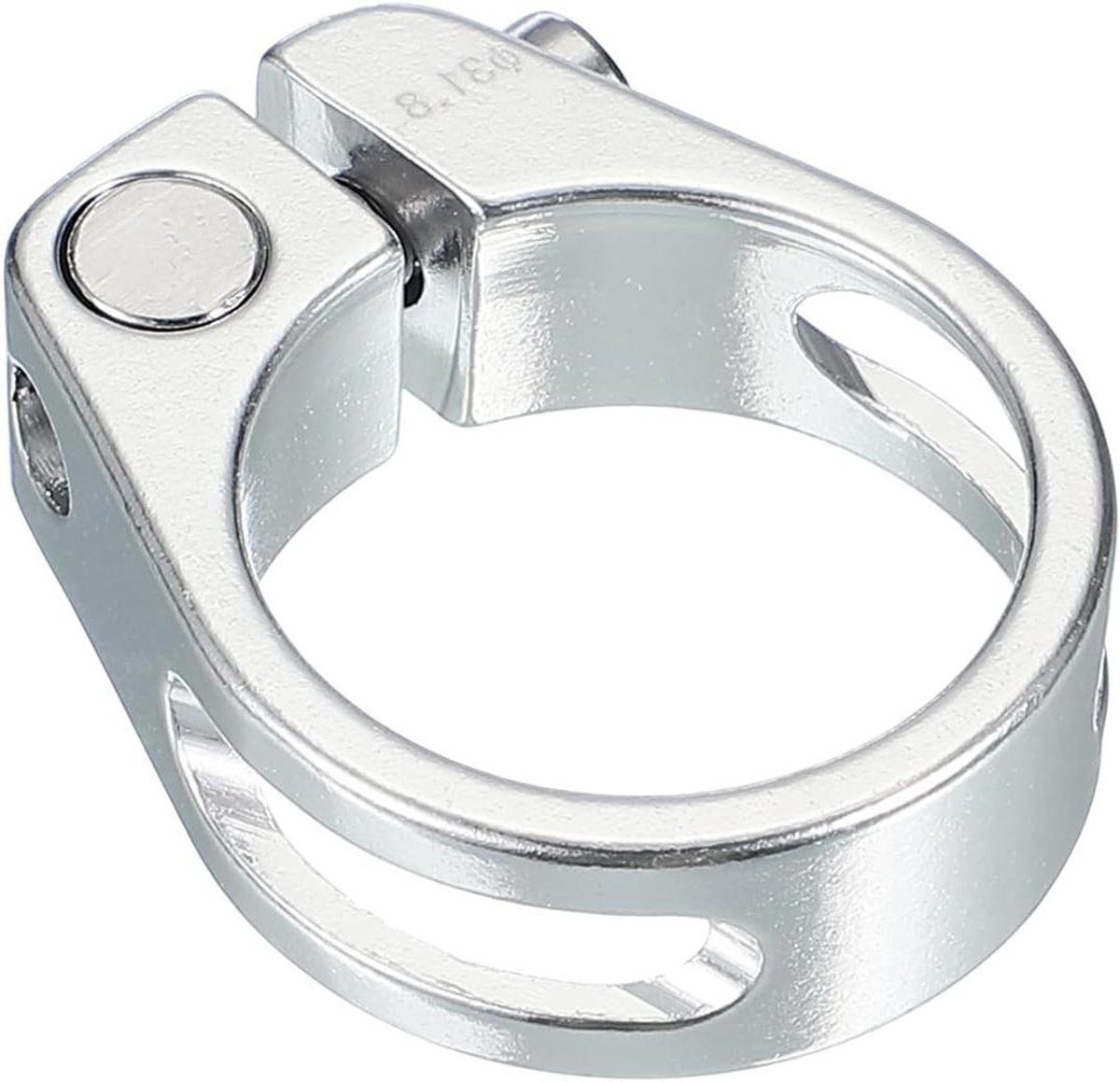 Zadelpenklem - Zitbuis Clip - Fiets Zadel Verstellen - Lichtgewicht Aluminium - 31.8 mm - Zilver