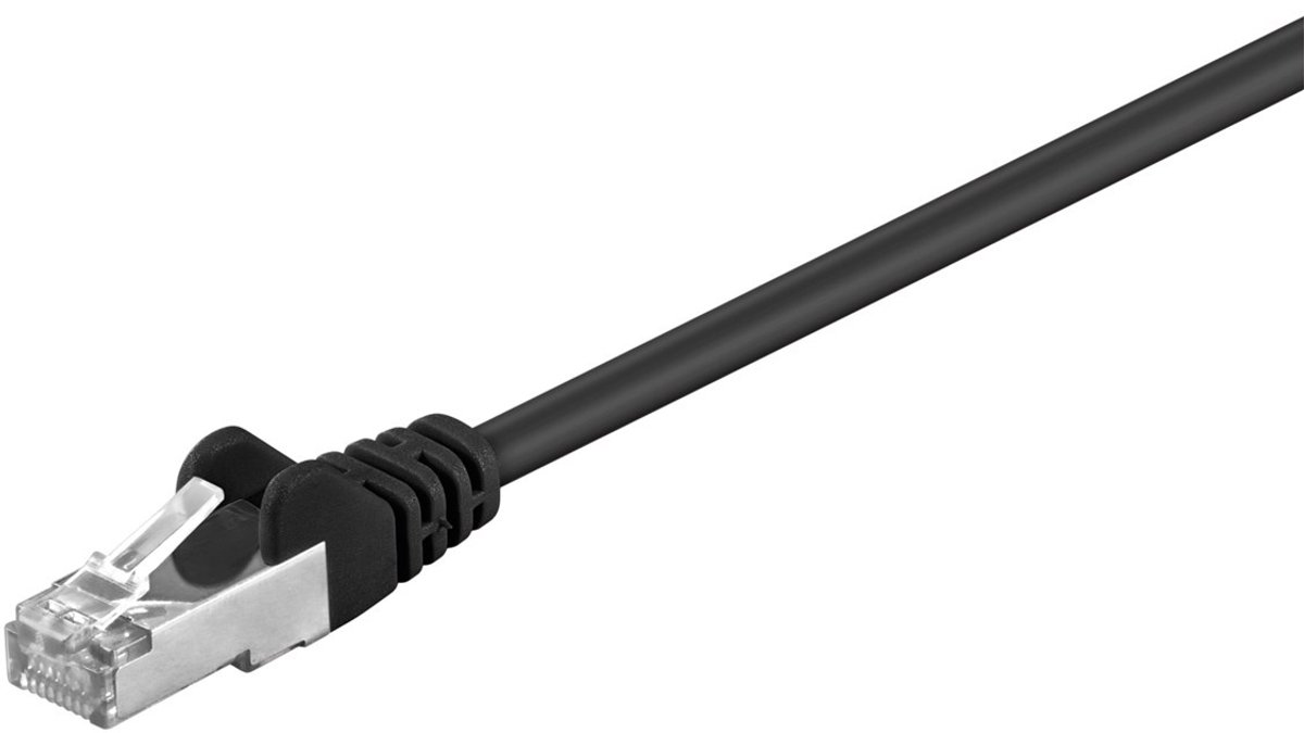 CAT5e FTP patchkabel / internetkabel 15 meter zwart - netwerkkabel