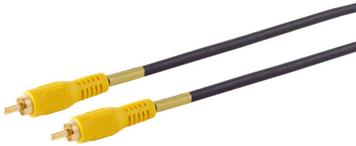Cinchstecker auf Cinchstecker, vergoldet, 2m