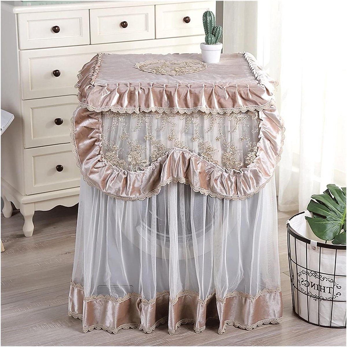 Wasmachinehoes Apparaatbeschermer Apparaat Beschermen Stof- en Krasbestendig Universeel Lace