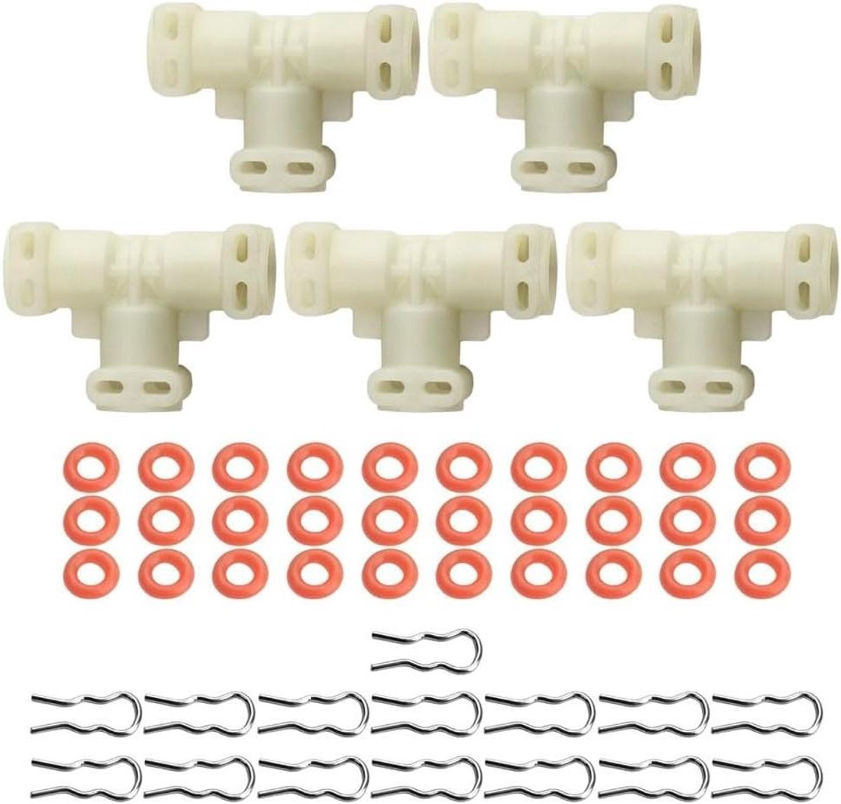 Thermoblock Connector Kit - Koffiemachine Onderdelen - Koffie Maken - Complete Reparatie Set - 5 T-connectoren - Zoals Afgebeeld