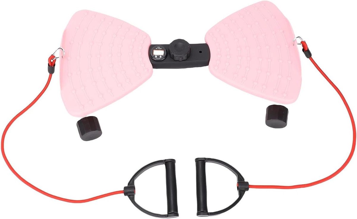 Taille Twister - Draaischijf - Thuisfitness - Stille werking - 52x33x11.5 cm - Roze