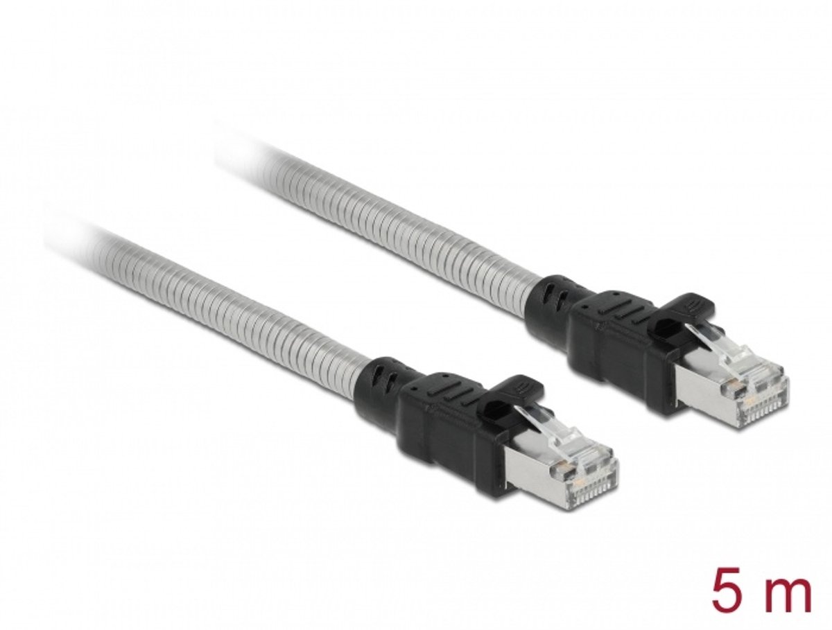 RJ45 kabel Cat.6A U/FTP met metalen jas 5 m