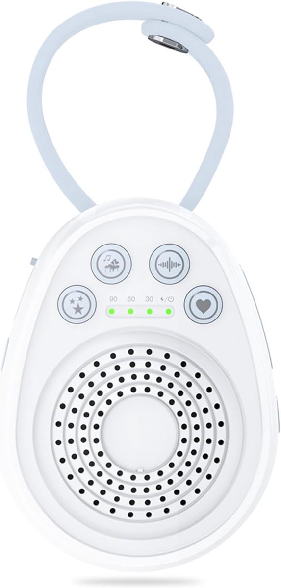 Witte Ruis Machine - Geluidsslaaphulp - Baby Slaap - 20 Kalmerende Geluiden - Compact Ontwerp - Wit — afbeelding 4