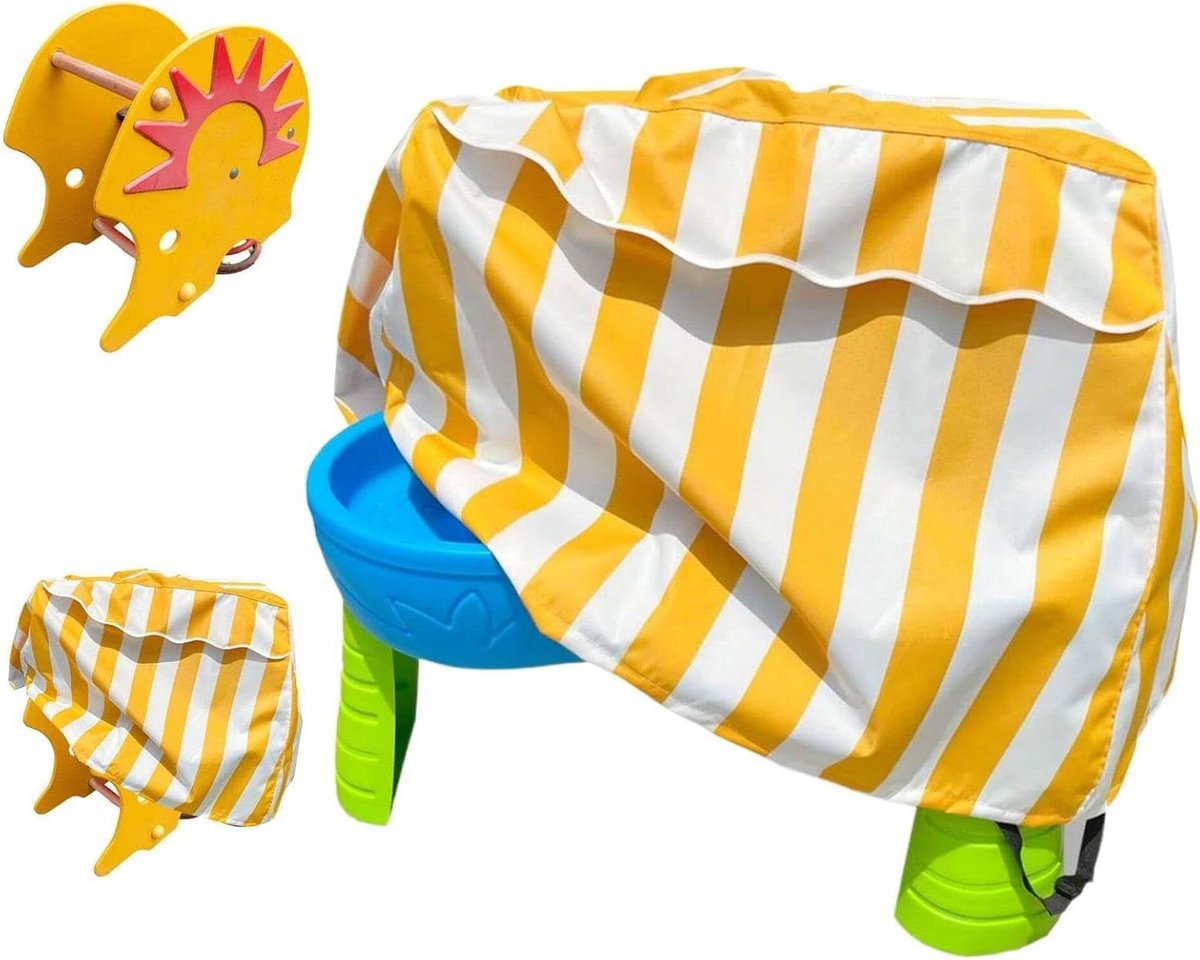 Buitenwatertafel Afdekking - Waterbureau Cover - Terras Bescherming - Waterdicht Oxford Materiaal - 94x56x65cm - Geel