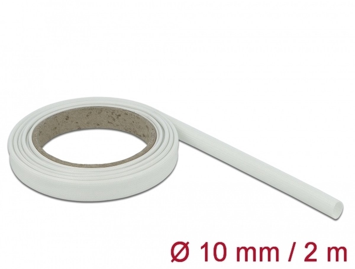 Glasvezelhoes 2 m x 10 mm wit