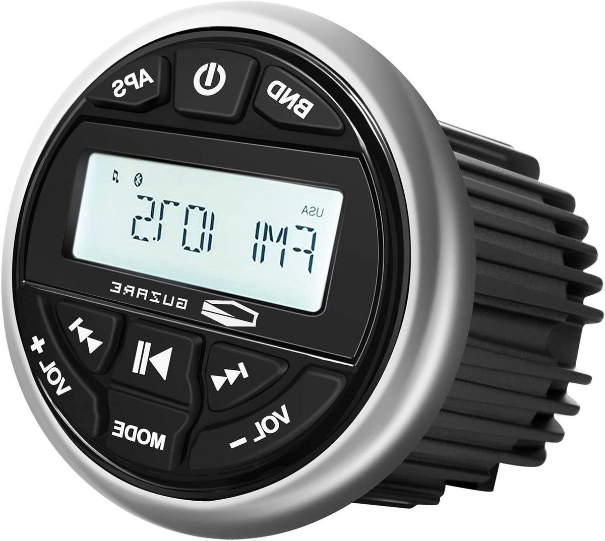 Marine Radio - Boten Stereo - Muziek Afspelen - Waterdicht Ontwerp - Standaard Gauge - Zwart