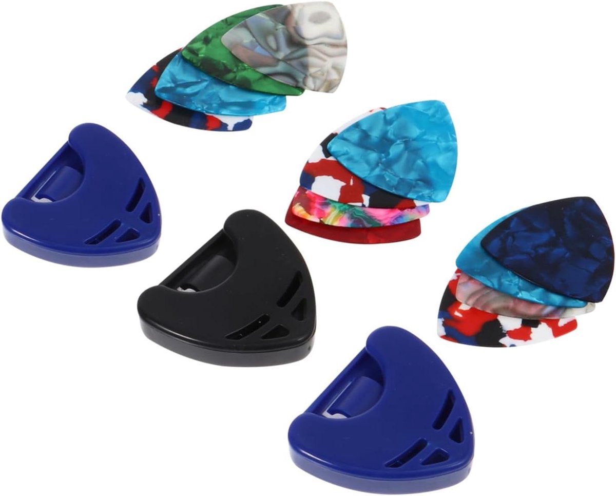 Gitaar Plectrums - Muziek Keuze - Muziek Maken - Slijtvast Materiaal - 3 Sets - Diverse Kleuren