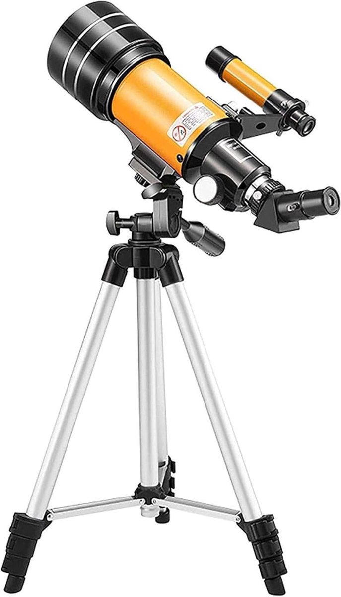 Astronomische Telescoop - Kindertelescoop Sterrenkijker - Universum Ontdekken - 70mm Objectieflens - 50x Vergroting - Zwart