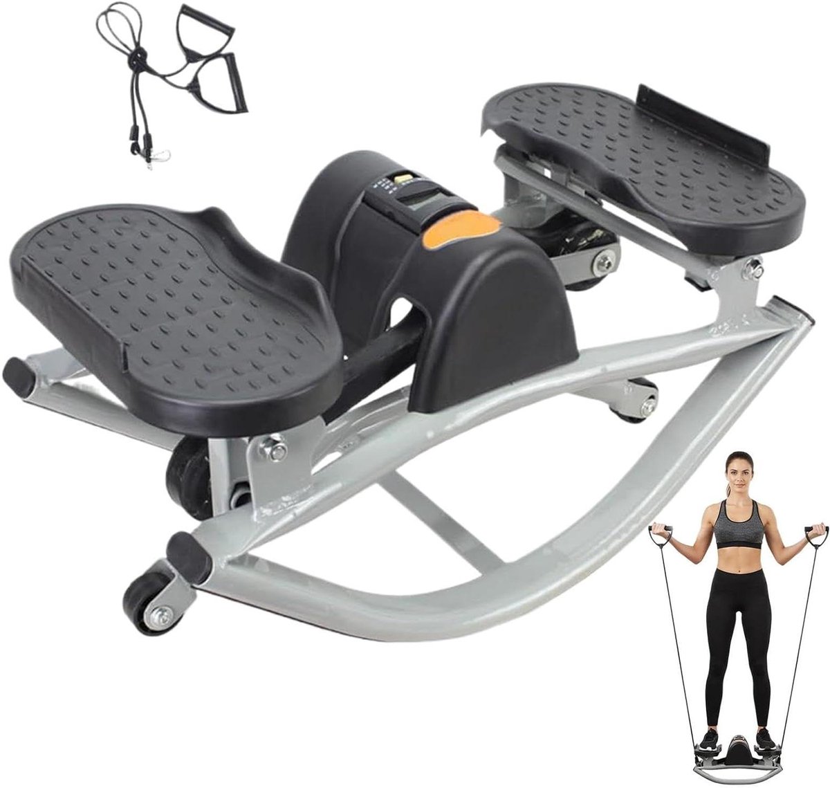 Mini Stepper - Oefenmachine Trainer - Thuis Fitness - Stil Hydraulisch Ontwerp - 984 Inch - Veelkleurig