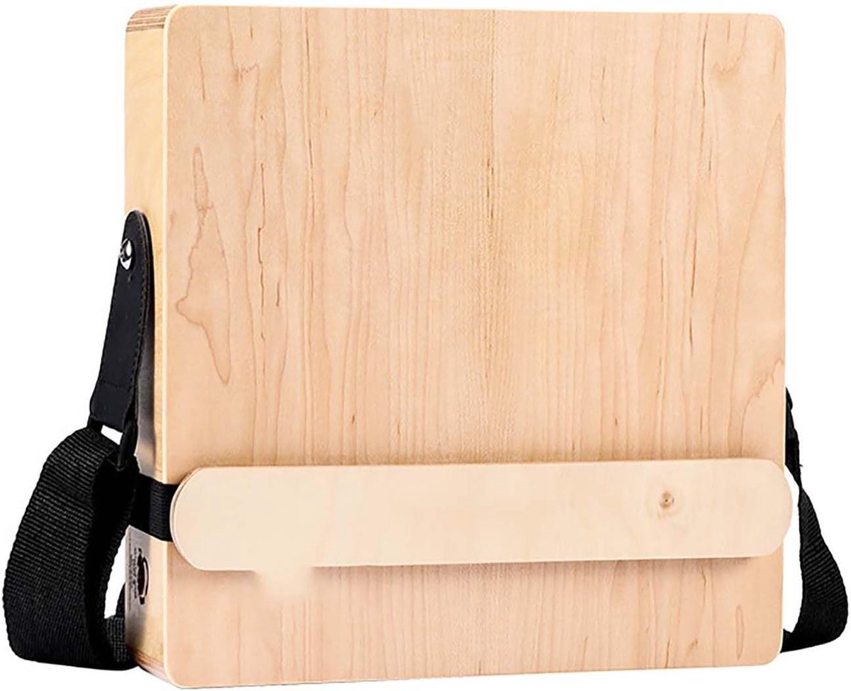 Cajon Drum - Boxdrum Percussie - Muziek Maken - 3-in-1 Plat Ontwerp - 29 cm Breed - Houtkleur