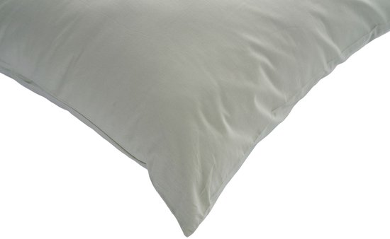 L'Essentiel Maison Ranforce Eenpersoons XXL Dekbedovertrekset - 200x200 cm - 100% Katoen –Saliegroen — afbeelding 3