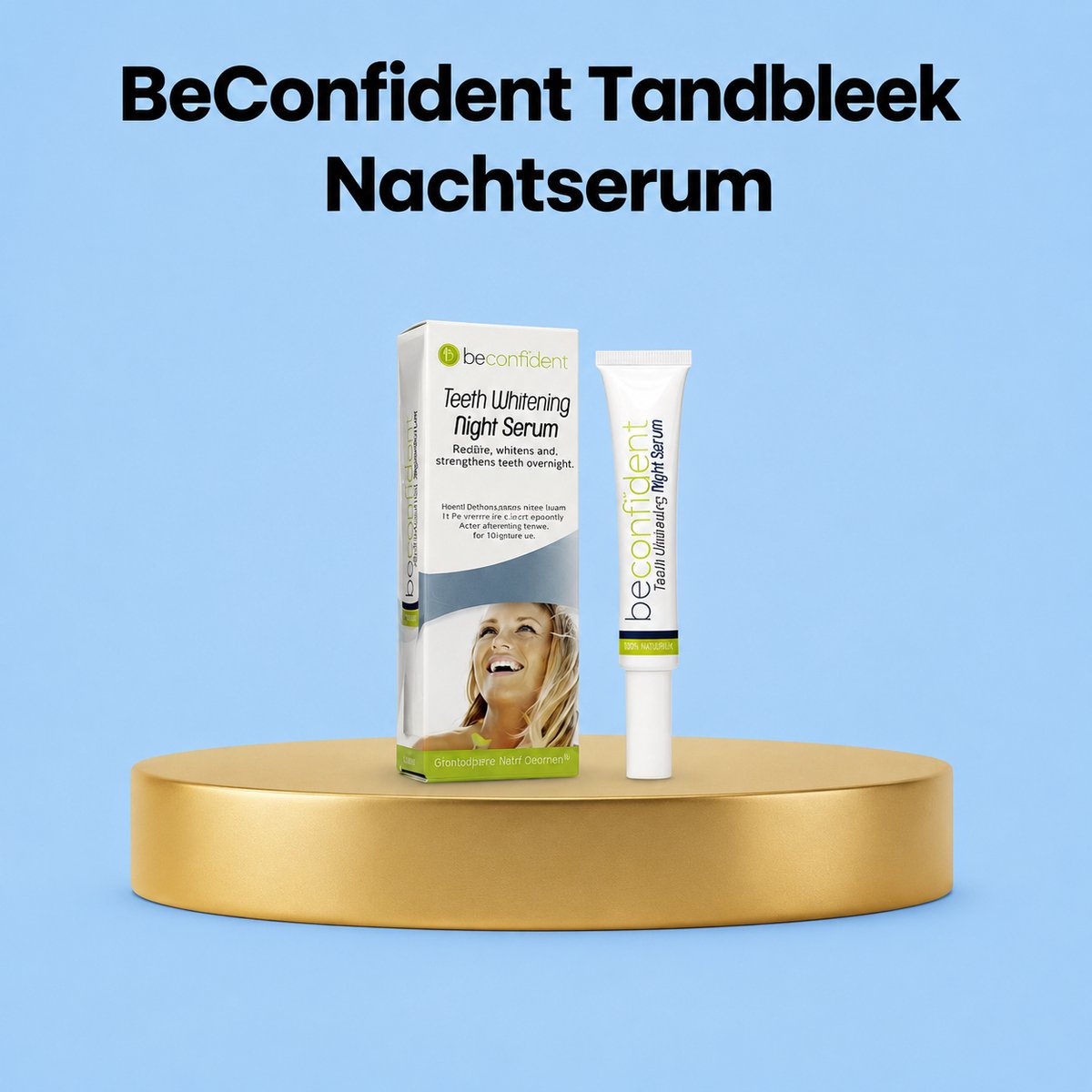 BeConfident Night Serum – Intensief Herstel- en Verhelderend Serum – Werkt 's Nachts om Huidtextuur te Verbeteren, Donkere Vlekken te verminderen & Hydratatie te Geven – Voor een Stralende, Soepele & Gezonde Huid