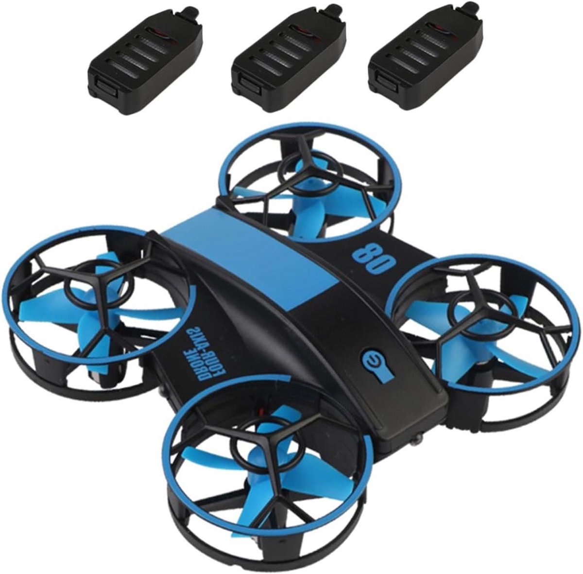 Mini Drone - RC Helikopter - Vliegplezier Binnen - 360 Graden Rol - 8.6 cm - Blauw