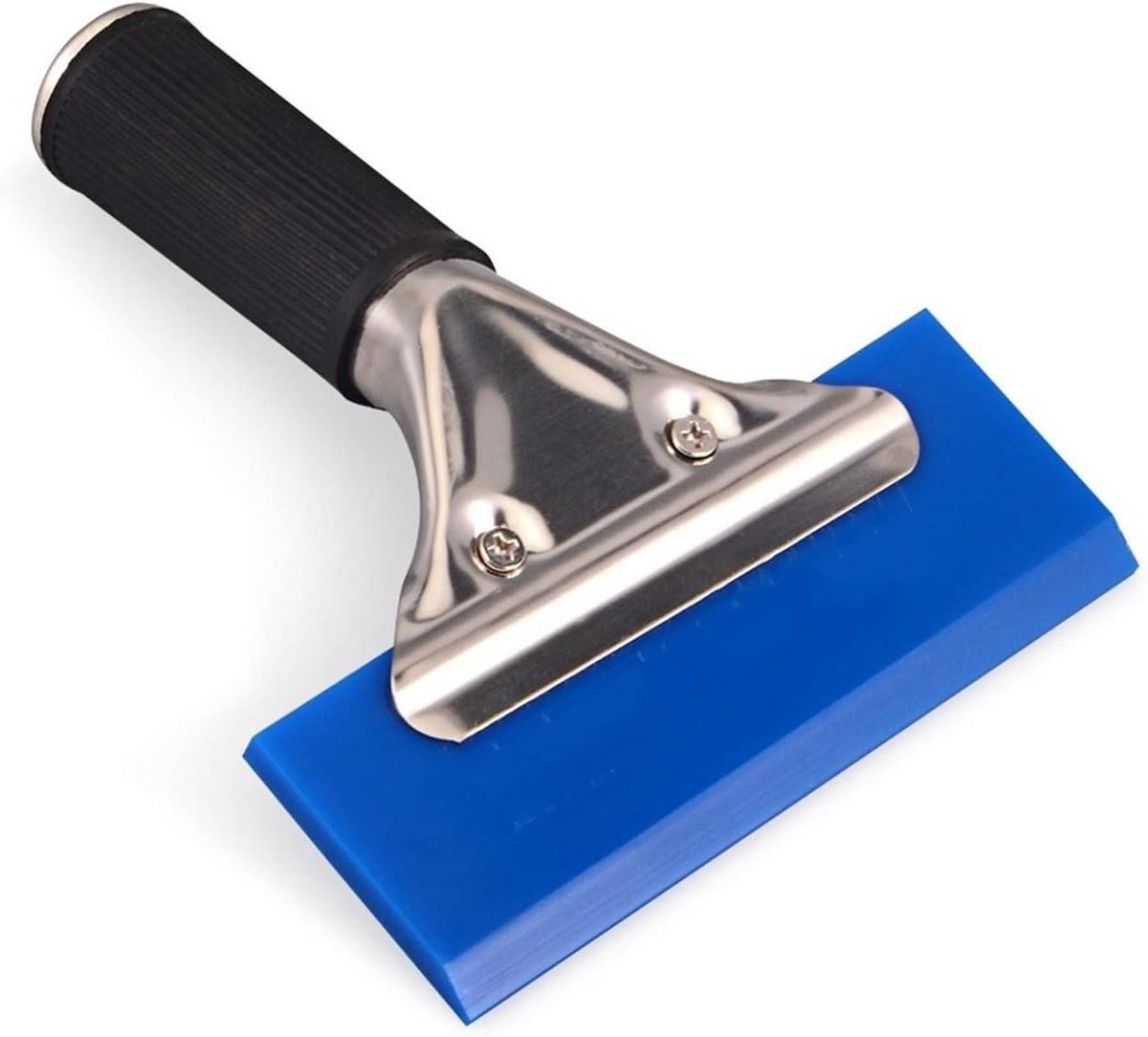 Raamfolie Krabber - Sticker Verwijderaar - Auto Reinigen - Rubberen Flexibel Blad - 13 x 5 cm - Blauw