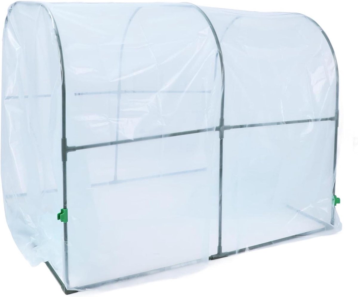 Draagbare Mini-kas - Kweekkas Tent - Planten Beschermen - UV Bestendig Waterdicht - 80x200 cm - Groen