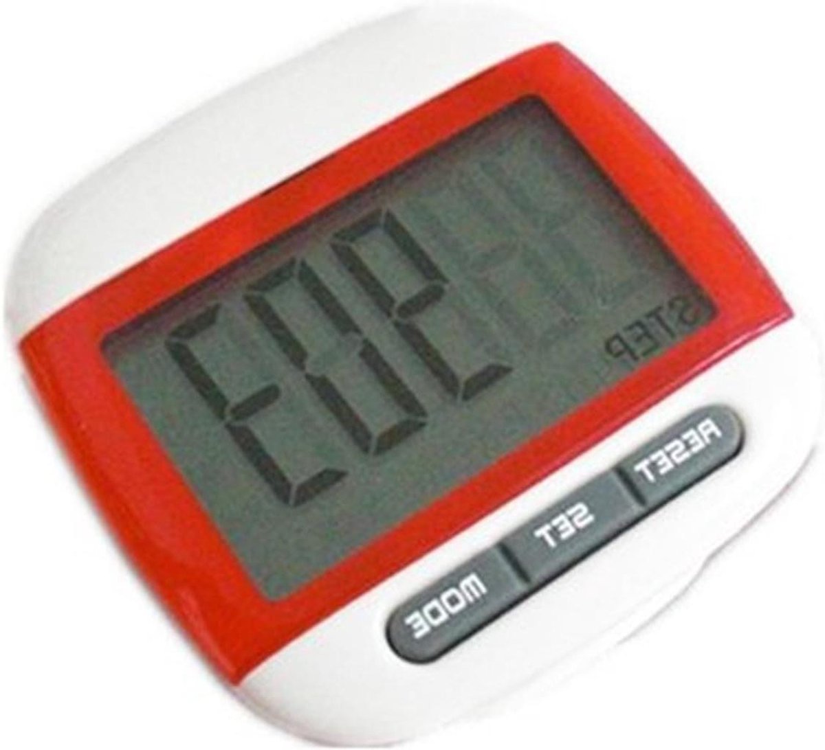 Multifunction Large LCD Run Step Pedometer Walking Distance Calorie Counter(red)
