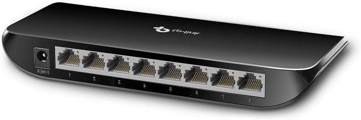 Netwerk Switch - Gigabit Poorten - Netwerk Uitbreiden - Energiebesparend Ontwerp - 8 Poorten - Zwart