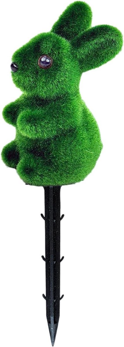 Groene Plantensteker - Dieren Decoratie - Tuin Opfleuren - Weerbestendig Materiaal - 10.4D x 10.7B cm - Groen