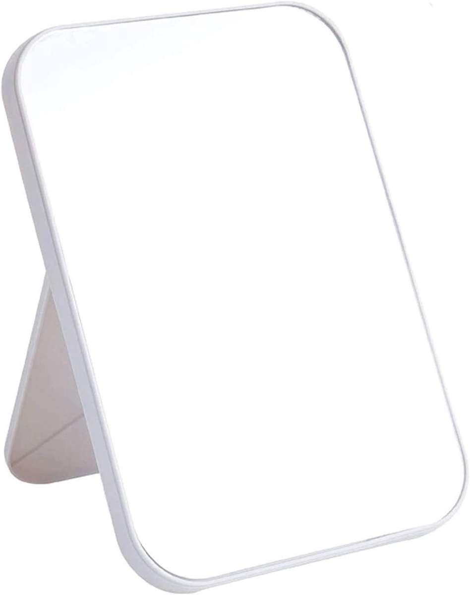 Make-up spiegel - Opvouwbare spiegel - Persoonlijke verzorging - Verstelbare standaard - 137 x 202 cm - Wit