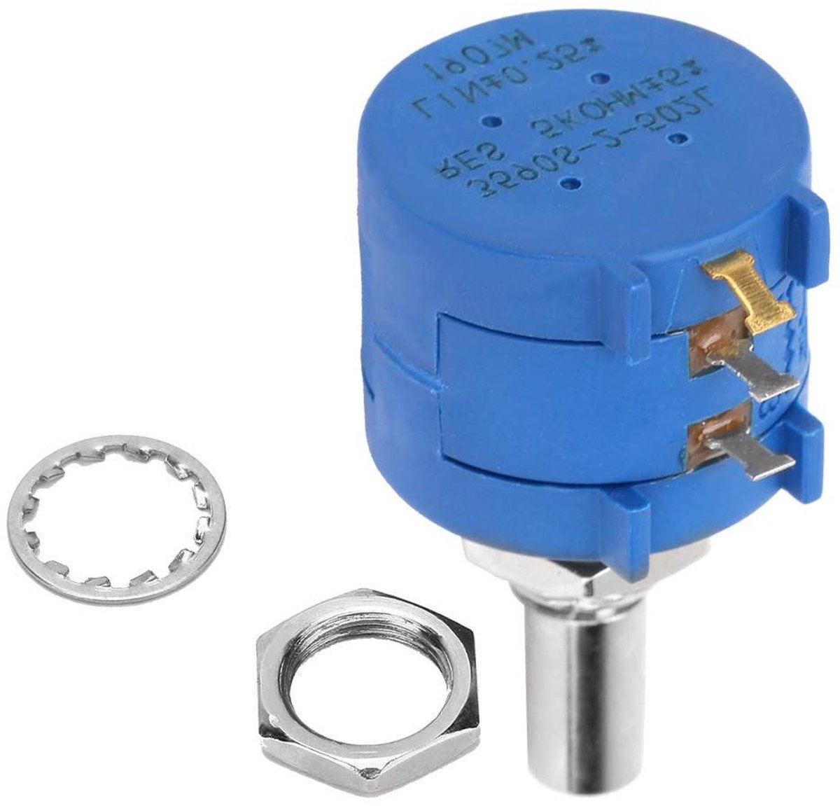 Instelbare Weerstand - Potentiometer - Spanning Stabiliseren - Meerdere Rotaties - 5K Ohm - Niet gespecificeerd