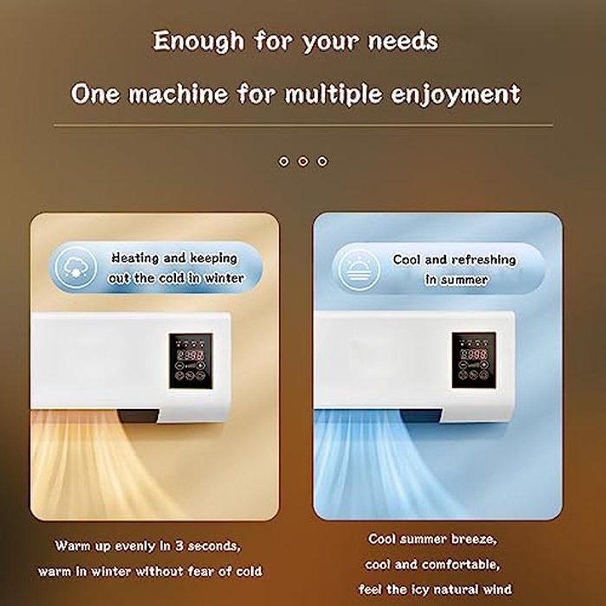Mini Airco - Koelunit - Klimaatbeheersing - Fluisterstil - Compact - Wit — afbeelding 7