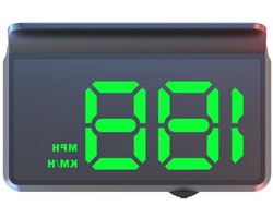 Head Up Display - Auto Snelheidsmeter - Veilig Rijden - Groene Weergave - 127 x 85 cm - Groen