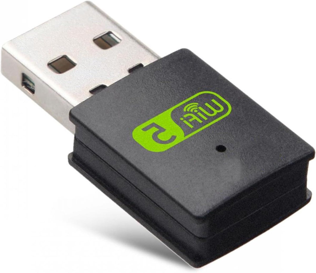 USB WiFi Adapter - Netwerkkaart Bluetooth - Internet Verbinding - Dual Band 5.0 - 600 Mbps - Zwart