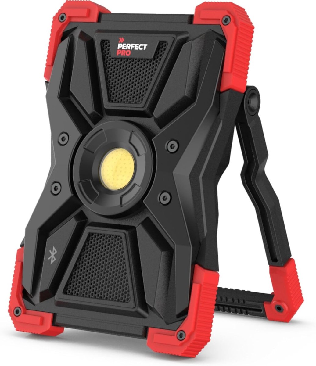 Werklicht met Speaker - Verlichting en Geluid - Werkplaats Verlichting - Draagbaar en Robuust - 1.5 kg