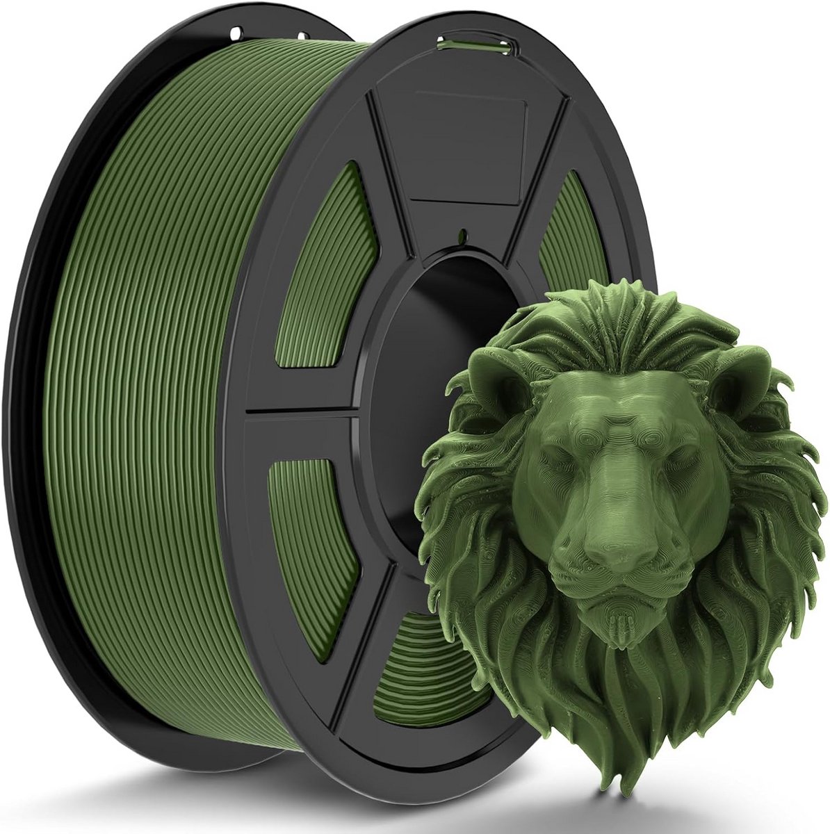 PLA 3D Printer Filament 1.75 mm, 1 KG, Olijfgroen, Hoge Maatnauwkeurigheid voor FDM Printers