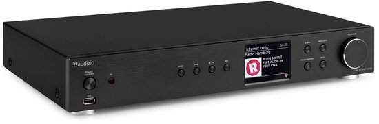 Audizio stereo set - Met tuner en boekenplankspeakers - Internetradio, DAB en Bluetooth - Zwart van Merkloos — afbeelding 4