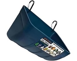 Automatische voerbak - Huisdier voederstation - Buiten voeren - Makkelijk te bevestigen - 28x17x13.5 cm - Blauw