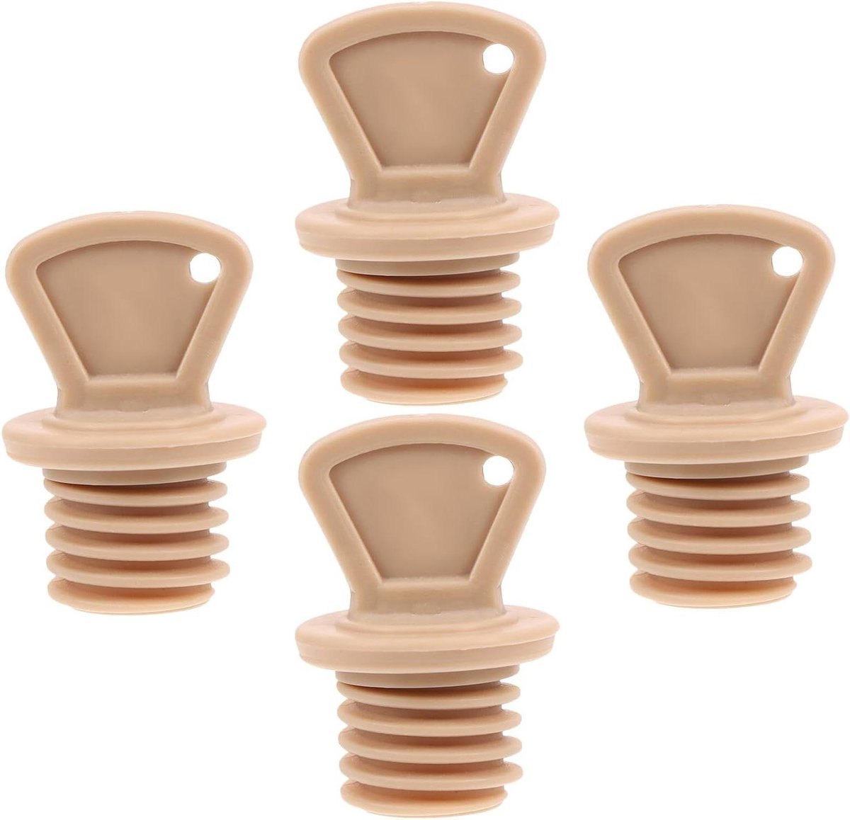 Warmwaterzak Stoppen - Lekvrije Doppen - Warmte Comfort - Flexibel Rubber - 4 Stuks - Koffie