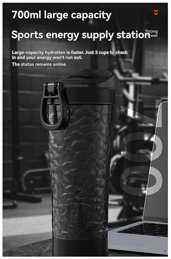 Set van 2 premium blenders, inclusief koffiemok, draagbare blenders, USB oplaadbaar, automatische blenders voor sport en fitness — afbeelding 2