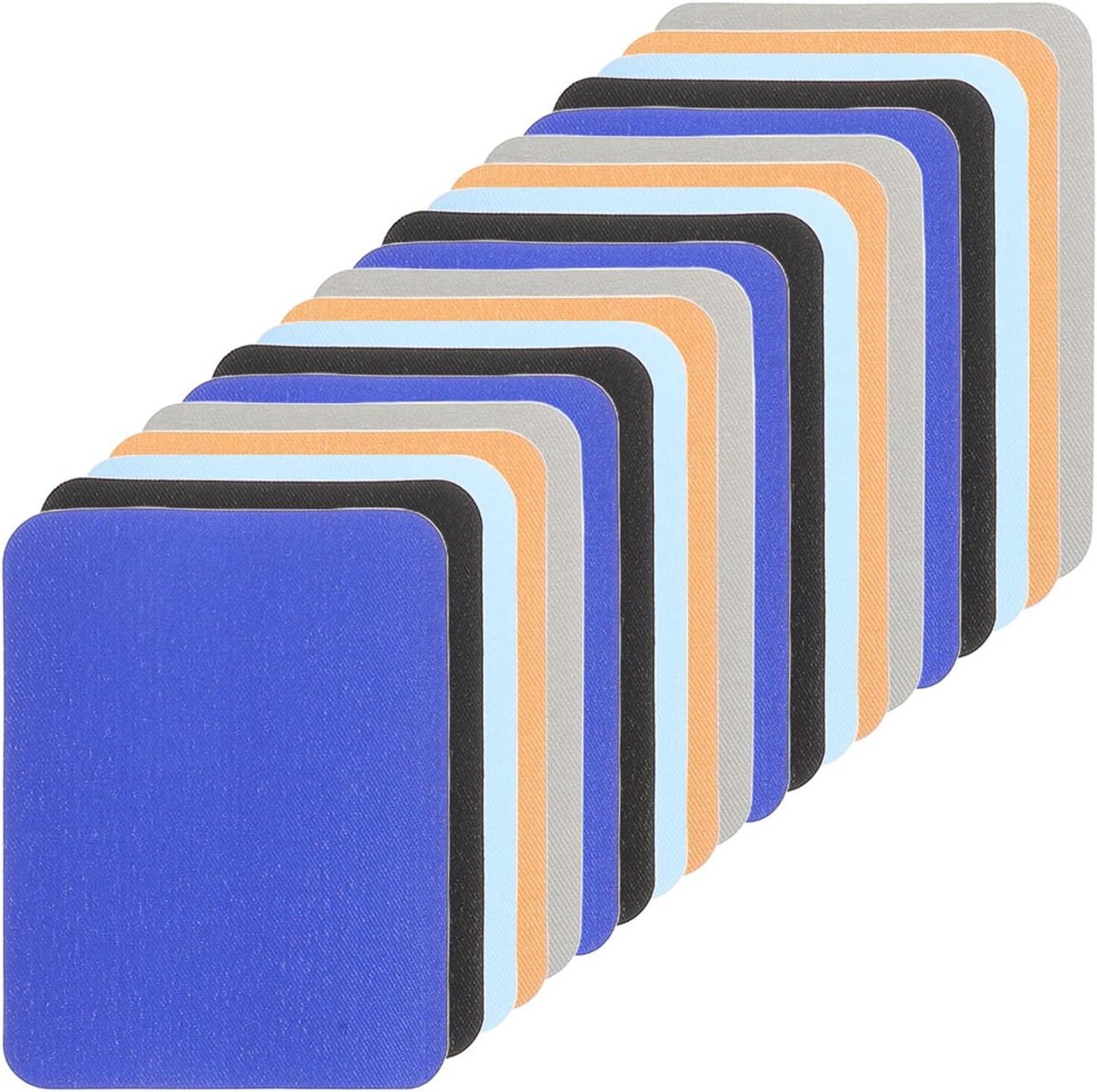Reparatiepatches Zelfklevend - Kledingstickers Textiel - Kleding Verfraaien - Eenvoudig Aanbrengen - 20 Stuks - Diverse Kleuren