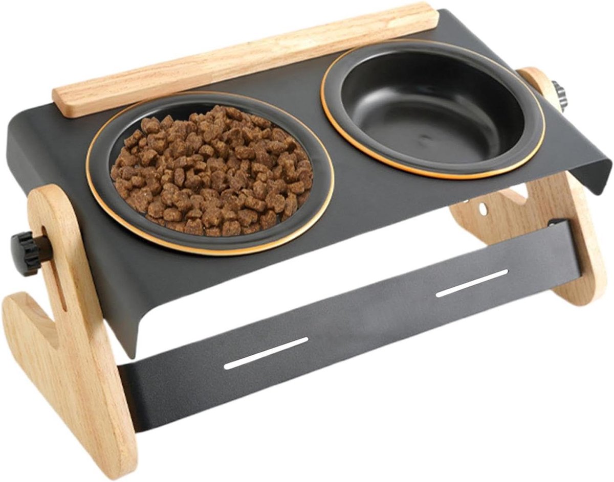 Voederstation Honden - Verhoogde Hondenbak - Comfortabel Eten - Verstelbare Hoogte - 425 cm Lengte - Meerkleurig