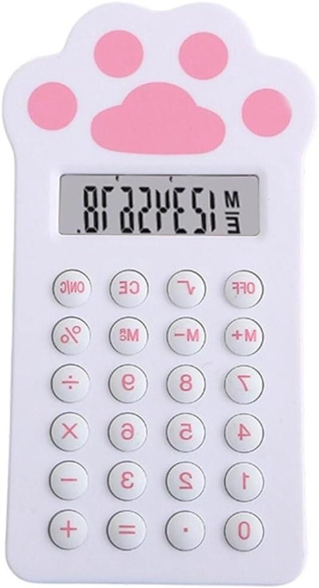 Rekenmachine Sleutelhanger - Mini Calculator - Studenten Hulp - Leuk Cartoon Ontwerp - 7.2 x 13.5 cm - Diverse Kleuren