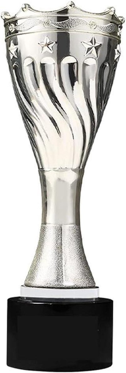 Trofee Uitstekend - Kampioen Prijs - Prestaties Belonen - Metalen Design - 500 Gram - Zilver