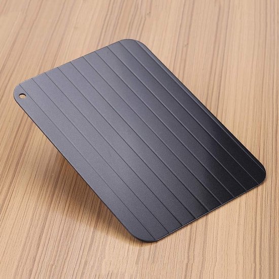 Snel ontdooi tray voor vlees, aluminium ontdooi box, handige keuken gadget voor voedselontdooiing en kookgemak — afbeelding 5