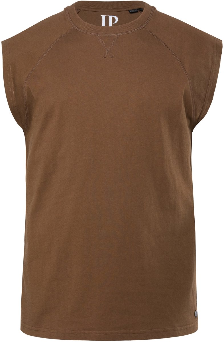 JP 1880 - Heren - Tanktop oversized schouders ronde hals - Donkerbruin - Maat 8XL