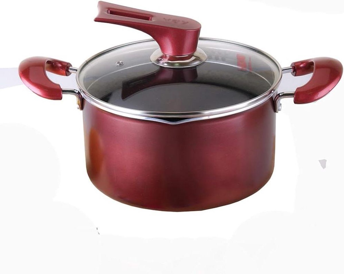 Soeppan - Kookpan - Heerlijke maaltijden bereiden - Bionic lotusblad anti-aanbaklaag - 24 cm - Zwart