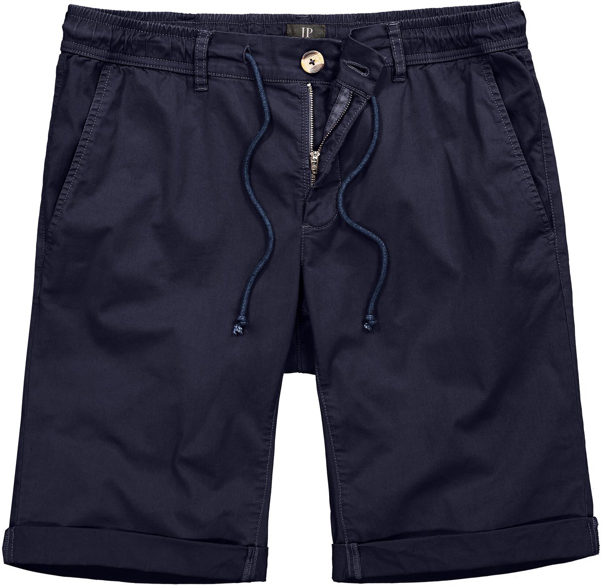 JP 1880 - Heren - Chinobermuda met een licht gewicht FLEXNAMIC® Regular Fit - Navy blauw - Maat 68