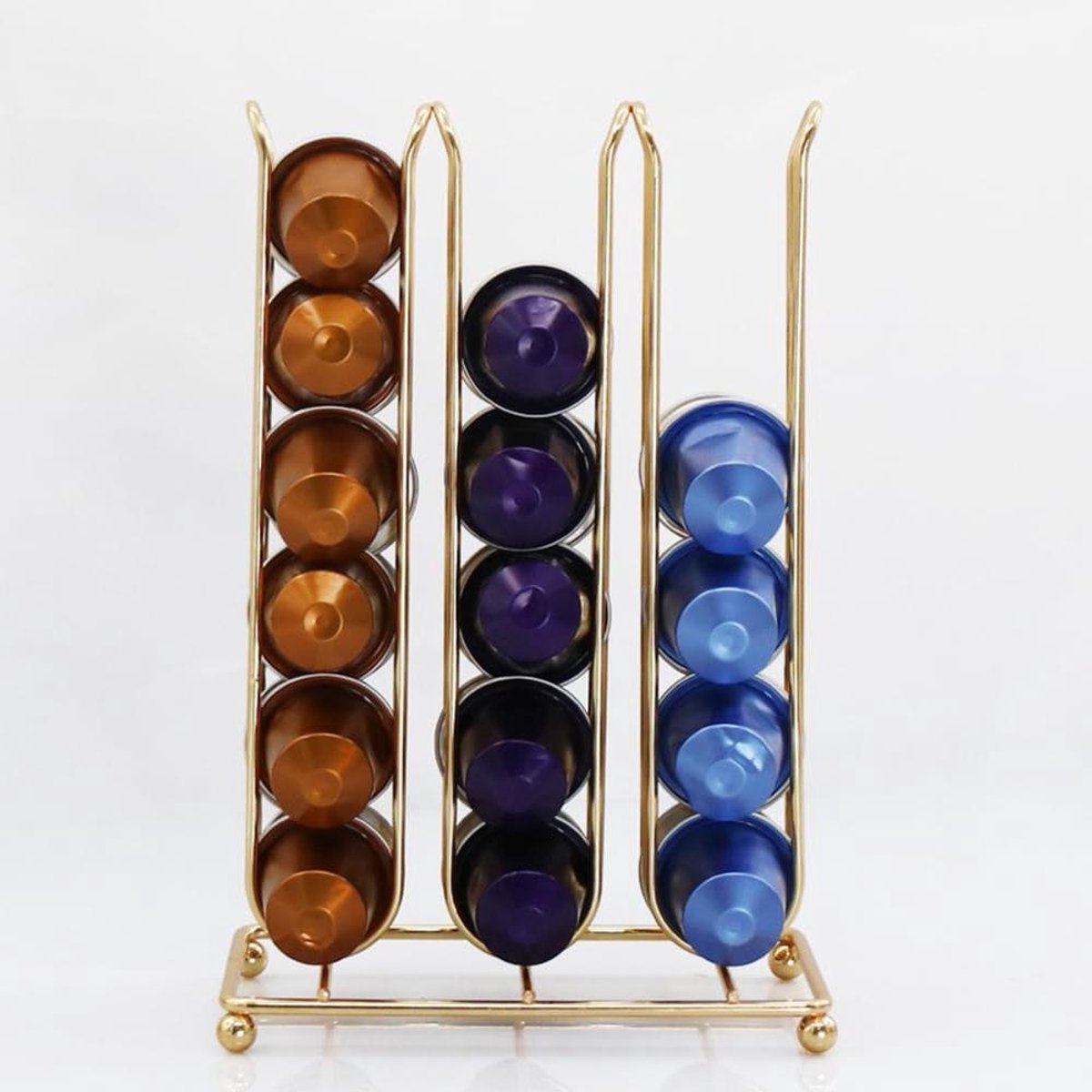 Koffiecup Houder - Cup Organizer - Koffie Bewaren - Stijlvolle Opberging - 36 Cups - Goud